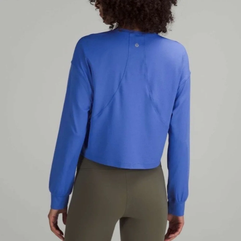 Lululemon Abrasion-Resistant Training Long-Sleeve Shirt Wild‎ Indigo W3FP3S Blue
